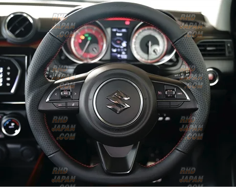 S.W.K. Suzuki Works Kurume All Leather Steering Wheel - Swift